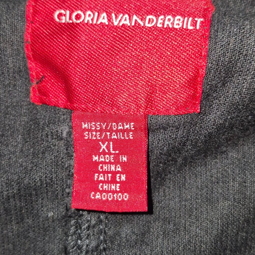 Gloria Vanderbilt Black Cordouroy Women's Blazer size XL Retro Regular Elegant* - Picture 7 of 12